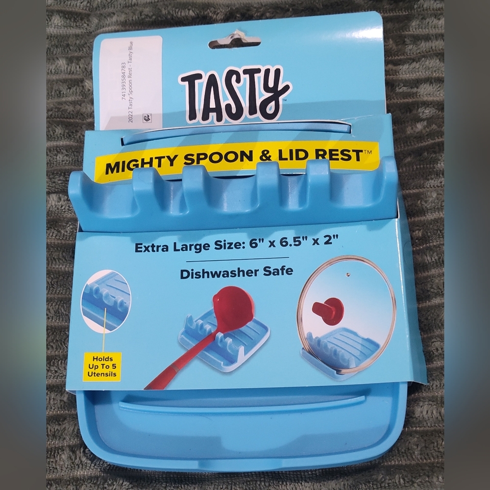 NWT! TASTY Mighty Spoon & Lid Holder